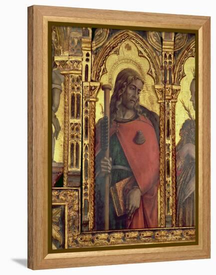 St. James, Detail from the San Martino Polyptych-Carlo Crivelli-Framed Premier Image Canvas