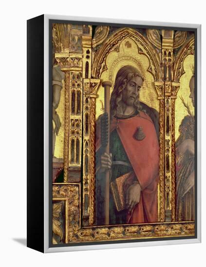 St. James, Detail from the San Martino Polyptych-Carlo Crivelli-Framed Premier Image Canvas