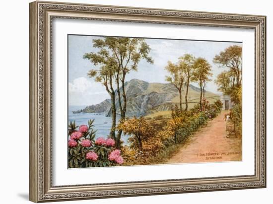 St James Gardens and Hillsborough, Ilfracombe-Alfred Robert Quinton-Framed Giclee Print