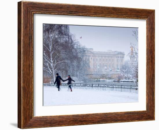 St James Park and Buckingham Palace, London, England, UK-Alan Copson-Framed Photographic Print
