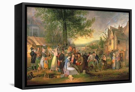 St. James's Fair, Bristol, 1824-Samuel Colman-Framed Premier Image Canvas