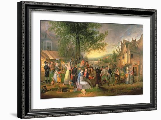 St. James's Fair, Bristol, 1824-Samuel Colman-Framed Giclee Print