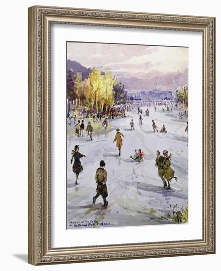 St. James's in the Snow, London, C.1920's-John Sutton-Framed Giclee Print