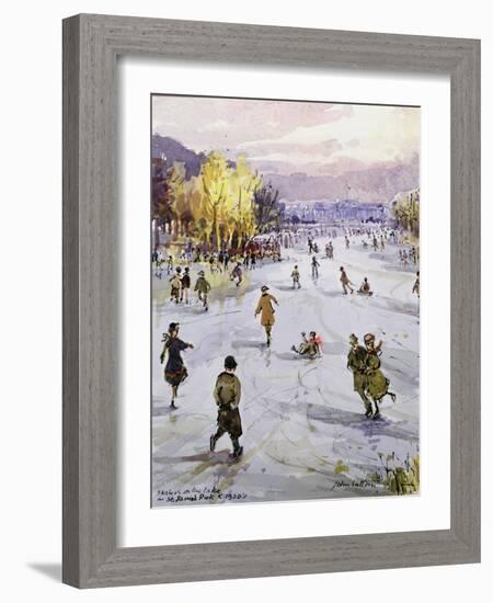 St. James's in the Snow, London, C.1920's-John Sutton-Framed Giclee Print