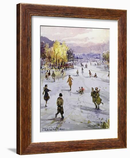 St. James's in the Snow, London, C.1920's-John Sutton-Framed Giclee Print