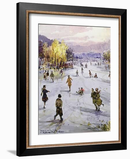 St. James's in the Snow, London, C.1920's-John Sutton-Framed Giclee Print