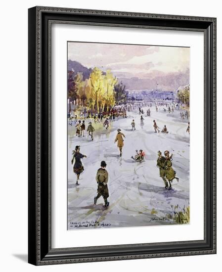 St. James's in the Snow, London, C.1920's-John Sutton-Framed Giclee Print