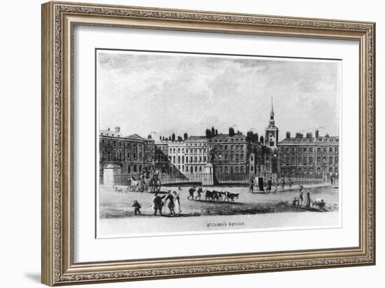 St James's Square, London, C18th Century-null-Framed Giclee Print