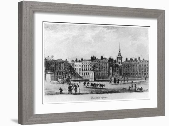 St James's Square, London, C18th Century-null-Framed Giclee Print