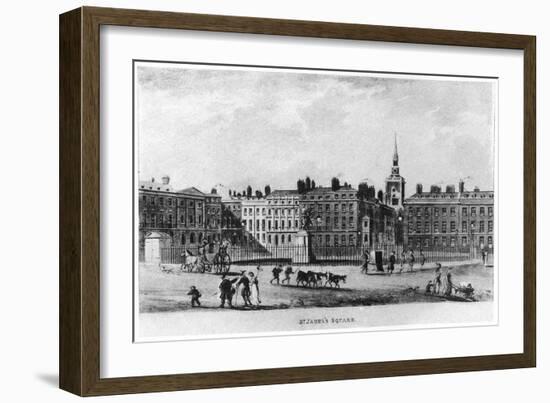 St James's Square, London, C18th Century-null-Framed Giclee Print