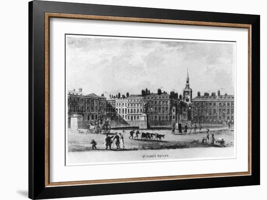 St James's Square, London, C18th Century-null-Framed Giclee Print