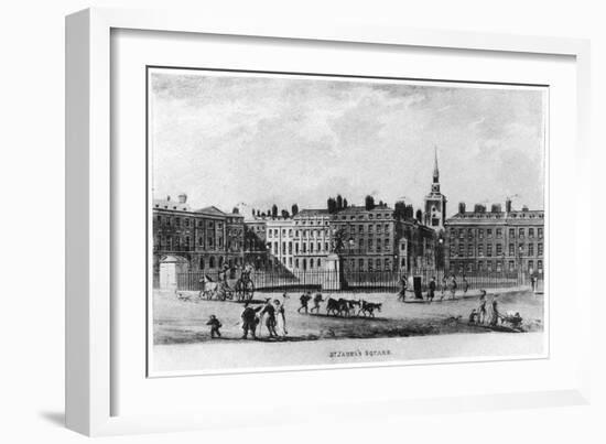St James's Square, London, C18th Century-null-Framed Giclee Print