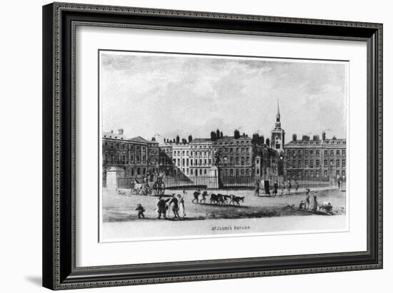 St James's Square, London, C18th Century-null-Framed Giclee Print