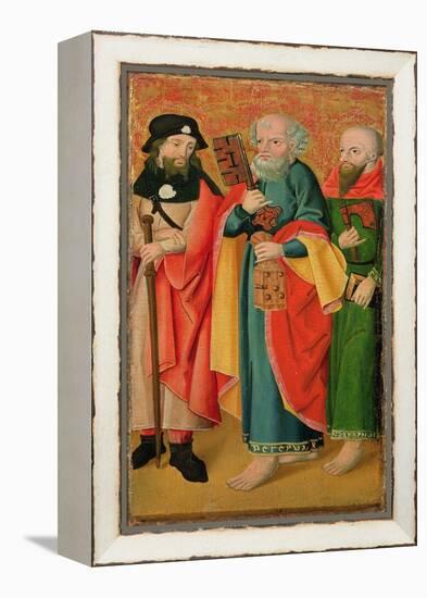 St James, St Peter and St Matthew (Oil on Panel)-German School-Framed Premier Image Canvas