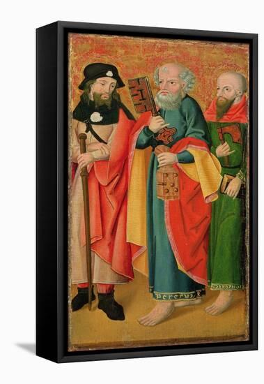 St James, St Peter and St Matthew (Oil on Panel)-German School-Framed Premier Image Canvas