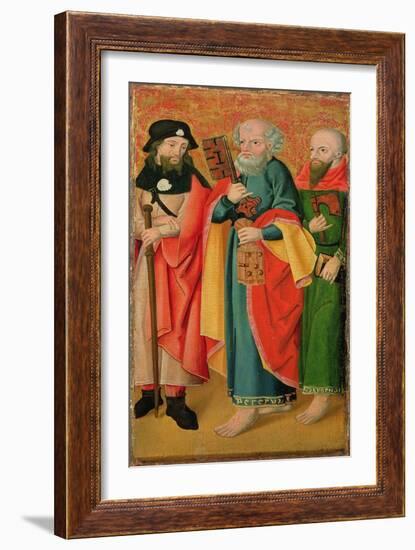 St James, St Peter and St Matthew (Oil on Panel)-German School-Framed Giclee Print