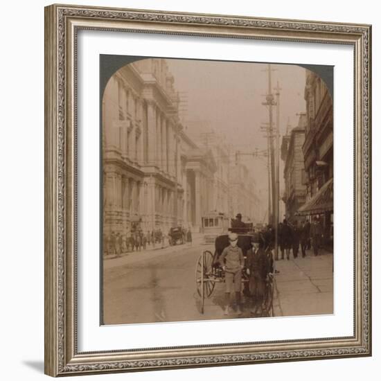 'St. James Street, Montreal, Canada', 1900-Unknown-Framed Photographic Print