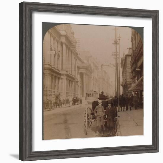 'St. James Street, Montreal, Canada', 1900-Unknown-Framed Photographic Print