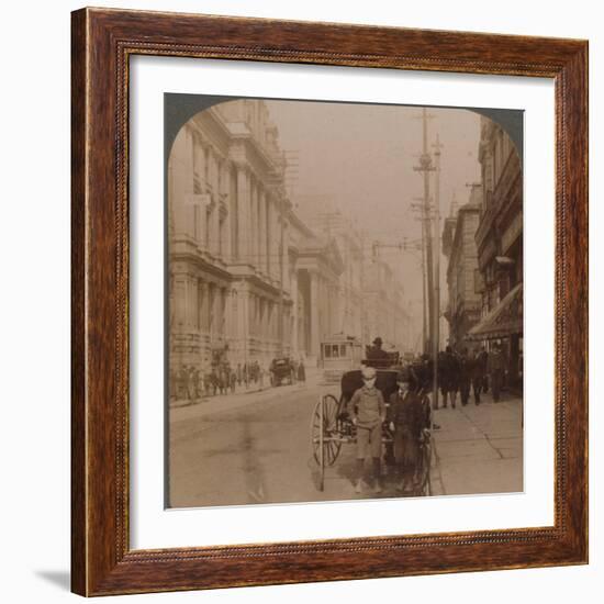 'St. James Street, Montreal, Canada', 1900-Unknown-Framed Photographic Print