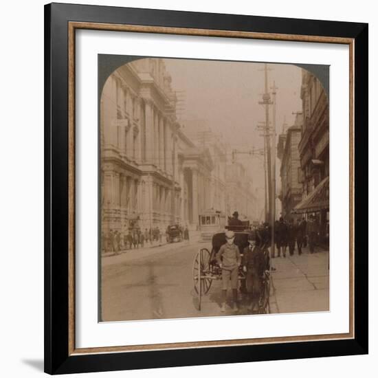 'St. James Street, Montreal, Canada', 1900-Unknown-Framed Photographic Print