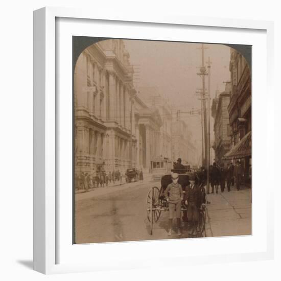 'St. James Street, Montreal, Canada', 1900-Unknown-Framed Photographic Print