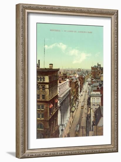 St. James Street, Montreal-null-Framed Art Print