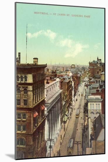 St. James Street, Montreal-null-Mounted Art Print