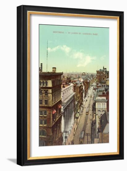 St. James Street, Montreal-null-Framed Art Print