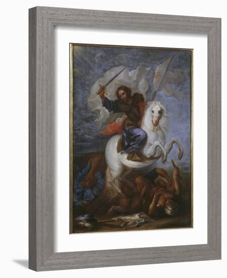 St. James the Great at the Battle of Clavijo-Spanish School-Framed Giclee Print