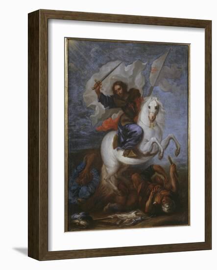 St. James the Great at the Battle of Clavijo-Spanish School-Framed Giclee Print