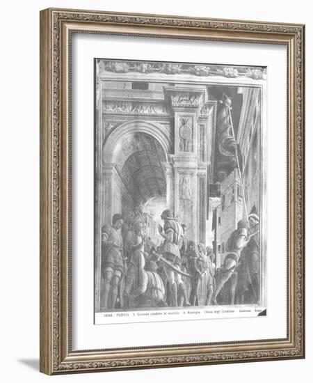 St. James the Great on His Way to Execution (Detail)-Andrea Mantegna-Framed Giclee Print