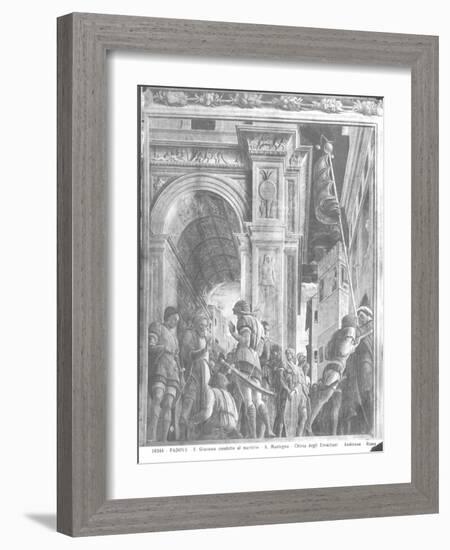 St. James the Great on His Way to Execution (Detail)-Andrea Mantegna-Framed Giclee Print