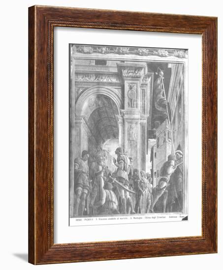St. James the Great on His Way to Execution (Detail)-Andrea Mantegna-Framed Giclee Print