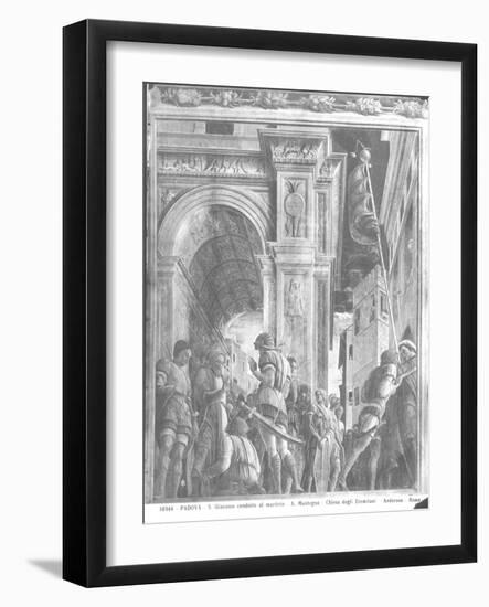 St. James the Great on His Way to Execution (Detail)-Andrea Mantegna-Framed Giclee Print