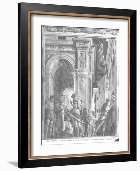 St. James the Great on His Way to Execution (Detail)-Andrea Mantegna-Framed Giclee Print