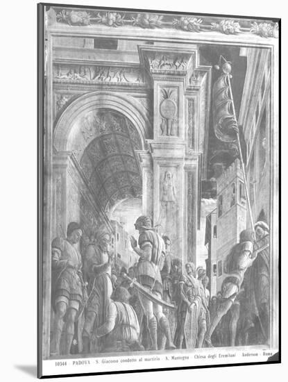 St. James the Great on His Way to Execution (Detail)-Andrea Mantegna-Mounted Giclee Print