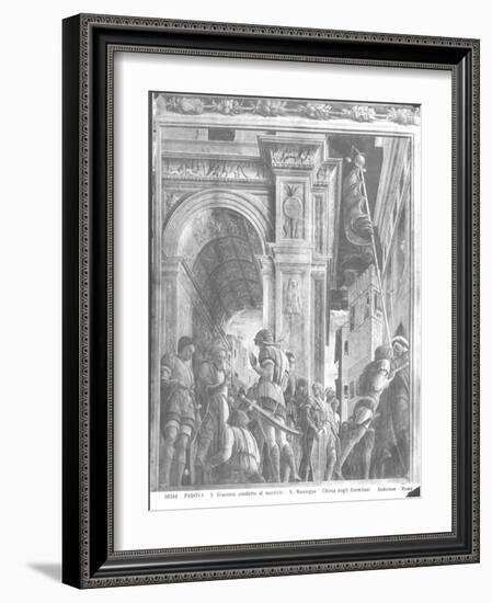 St. James the Great on His Way to Execution (Detail)-Andrea Mantegna-Framed Giclee Print