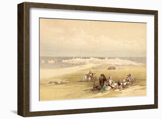 St. Jean D'Acre, April 24th 1839, Plate 65Volume II of 'The Holy Land', Engraved by Louis Haghe-David Roberts-Framed Giclee Print