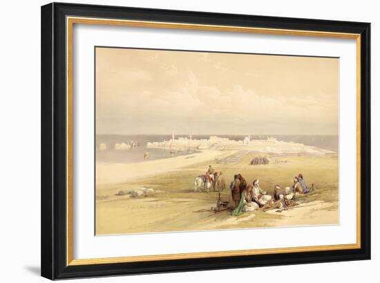 St. Jean D'Acre, April 24th 1839, Plate 65Volume II of 'The Holy Land', Engraved by Louis Haghe-David Roberts-Framed Giclee Print