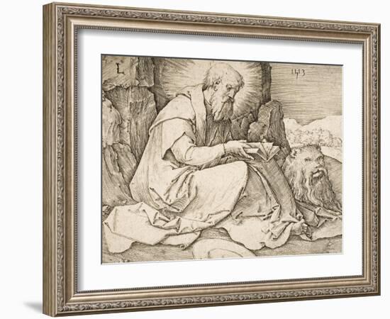 St. Jerome, 1513-Lucas van Leyden-Framed Giclee Print