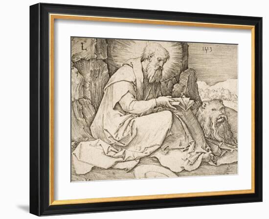 St. Jerome, 1513-Lucas van Leyden-Framed Giclee Print