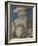 St Jerome, 1521 (Black Chalk with Finely Hatched Brushwork and Blue Ground)-Lucas van Leyden-Framed Giclee Print