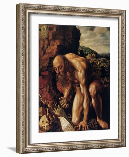 St Jerome, 1543-Jan Sanders van Hemessen-Framed Giclee Print