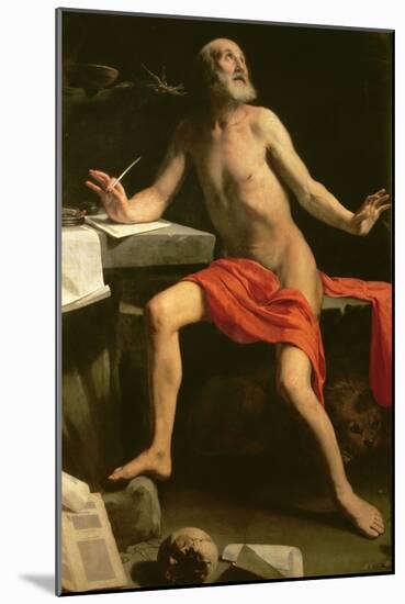 St. Jerome, 1657/58-Guido Cagnacci-Mounted Giclee Print