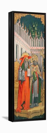 St. Jerome and St. Gregory-null-Framed Premier Image Canvas