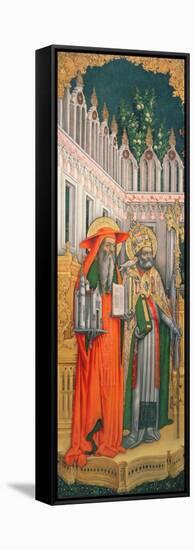 St. Jerome and St. Gregory-null-Framed Premier Image Canvas