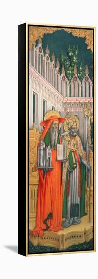 St. Jerome and St. Gregory-null-Framed Premier Image Canvas