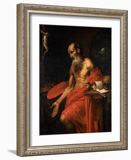 St. Jerome, C.1628-30-Valentin de Boulogne-Framed Giclee Print