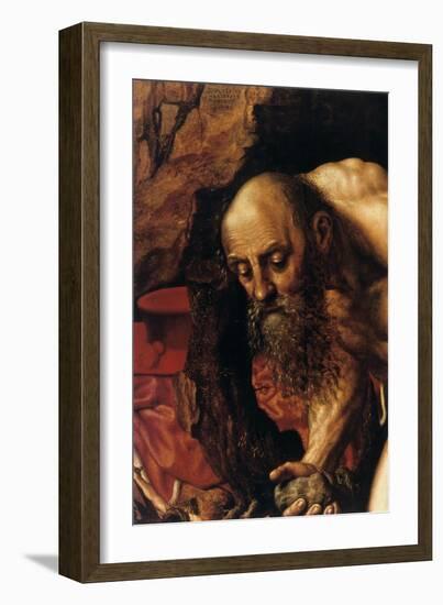 St Jerome, Detail, 1543-Jan Sanders van Hemessen-Framed Giclee Print