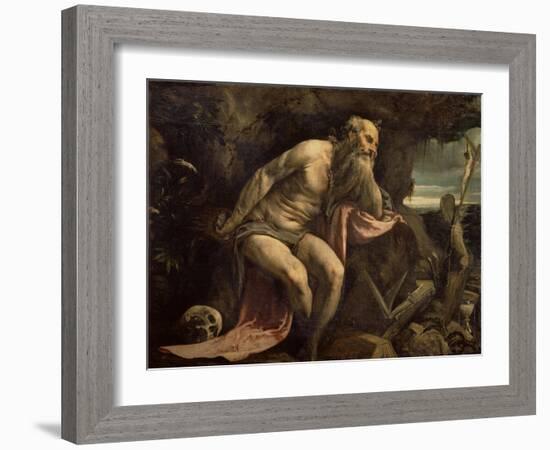 St. Jerome, Early 1560S-Jacopo Bassano-Framed Giclee Print